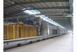 Línea de producción de paneles de yeso